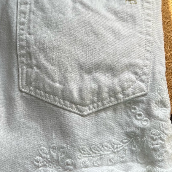 Rag & Bone Justine Short White Embroidered Size 28 - Picture 7 of 9